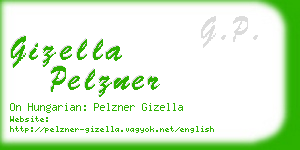 gizella pelzner business card